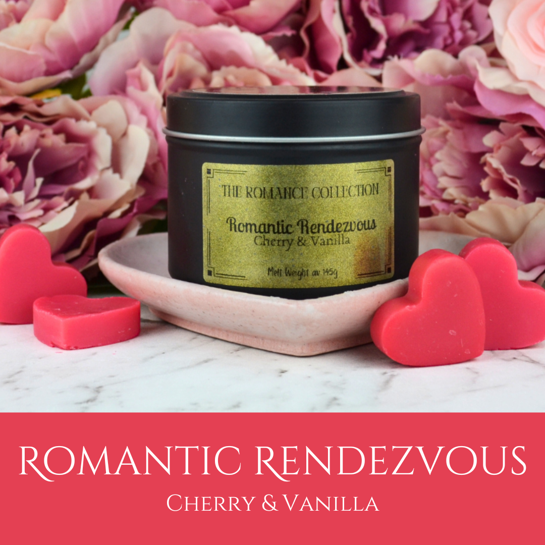 Romantic Rendezvous: Cherry & Vanilla - Eco Soy Wax Melt Tin