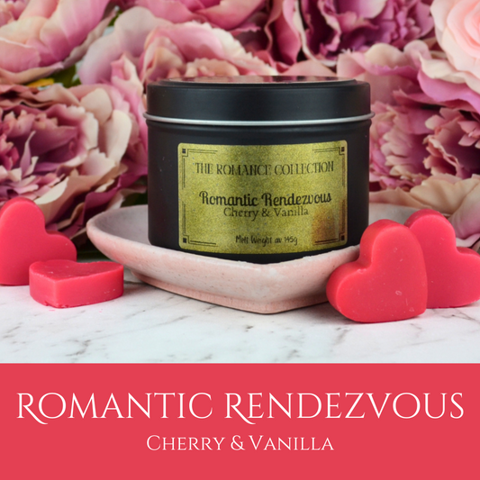 Romantic Rendezvous: Cherry & Vanilla - Eco Soy Wax Melt Tin