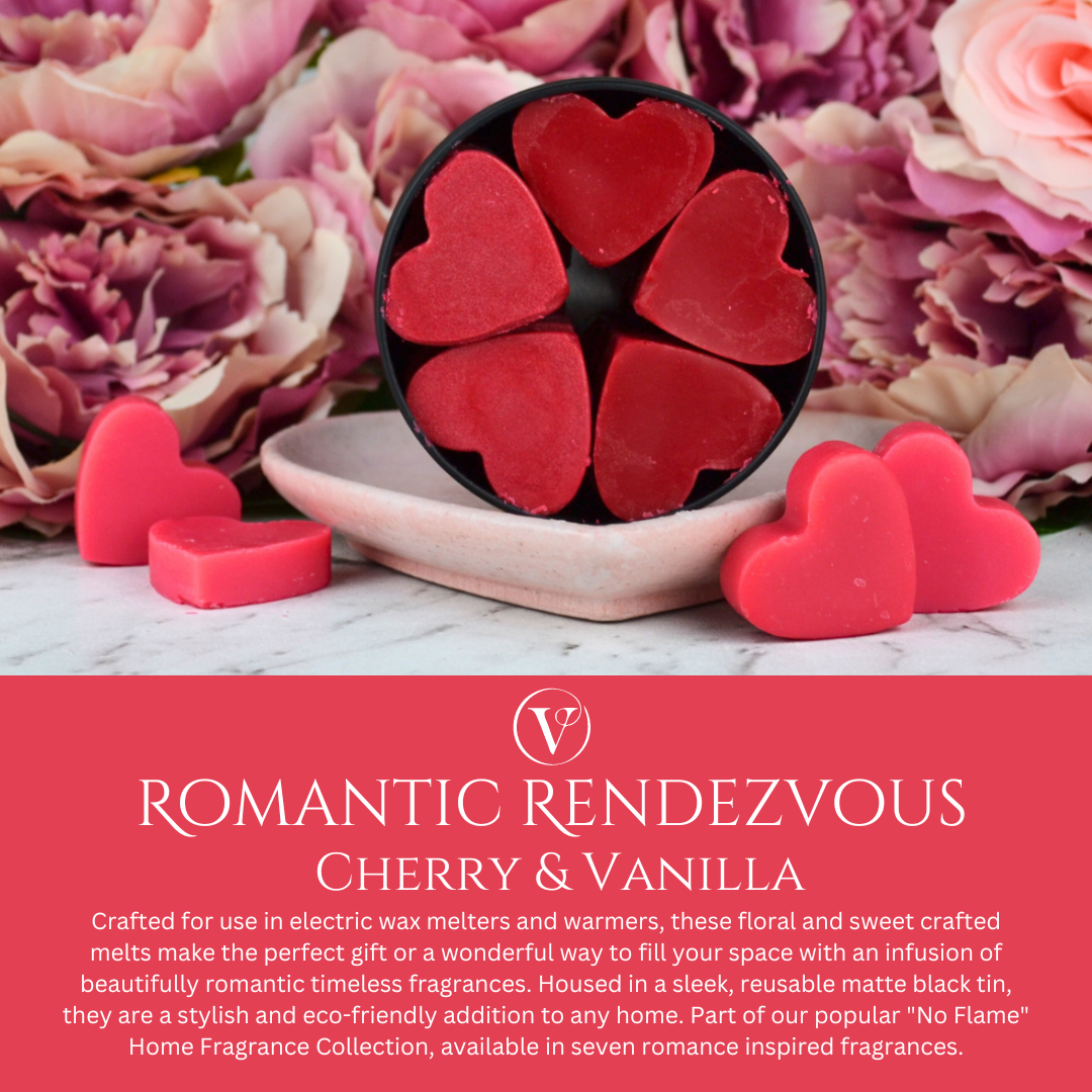 Romantic Rendezvous: Cherry & Vanilla - Eco Soy Wax Melt Tin