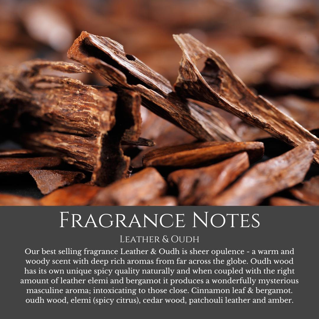 Saddle Up: Leather & Oudh - 100ml Room Diffuser