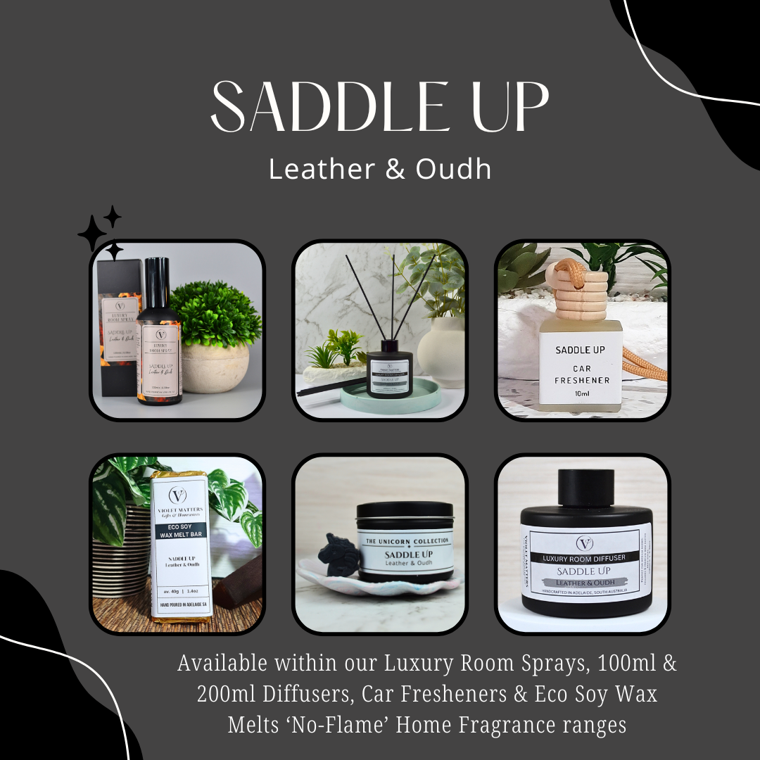 Saddle Up: Leather and Oudh - Car Freshener