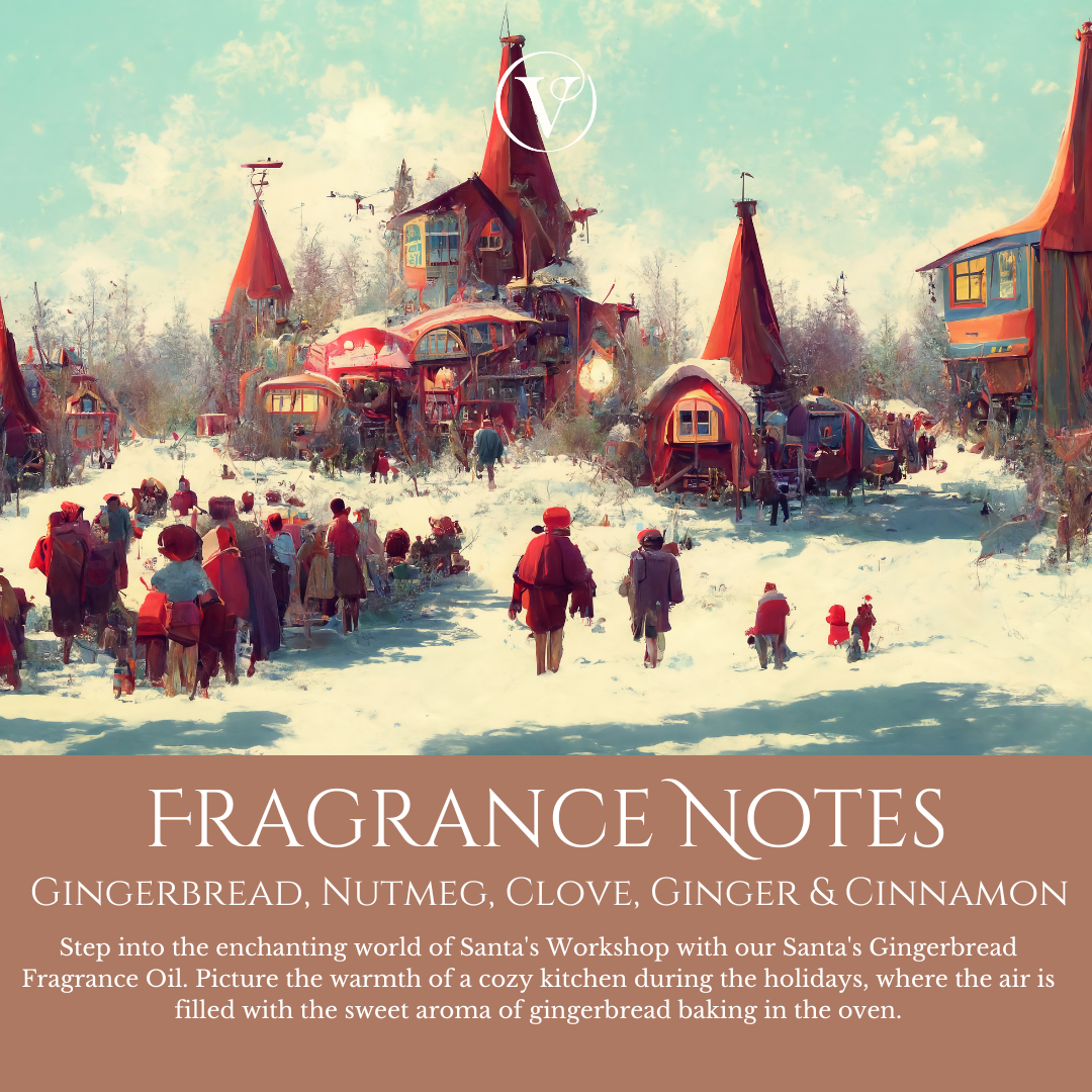 Santa's Worshop: Gingerbread, Nutmeg, Cloves, Ginger & Cinnamon - 100ml Room Diffuser