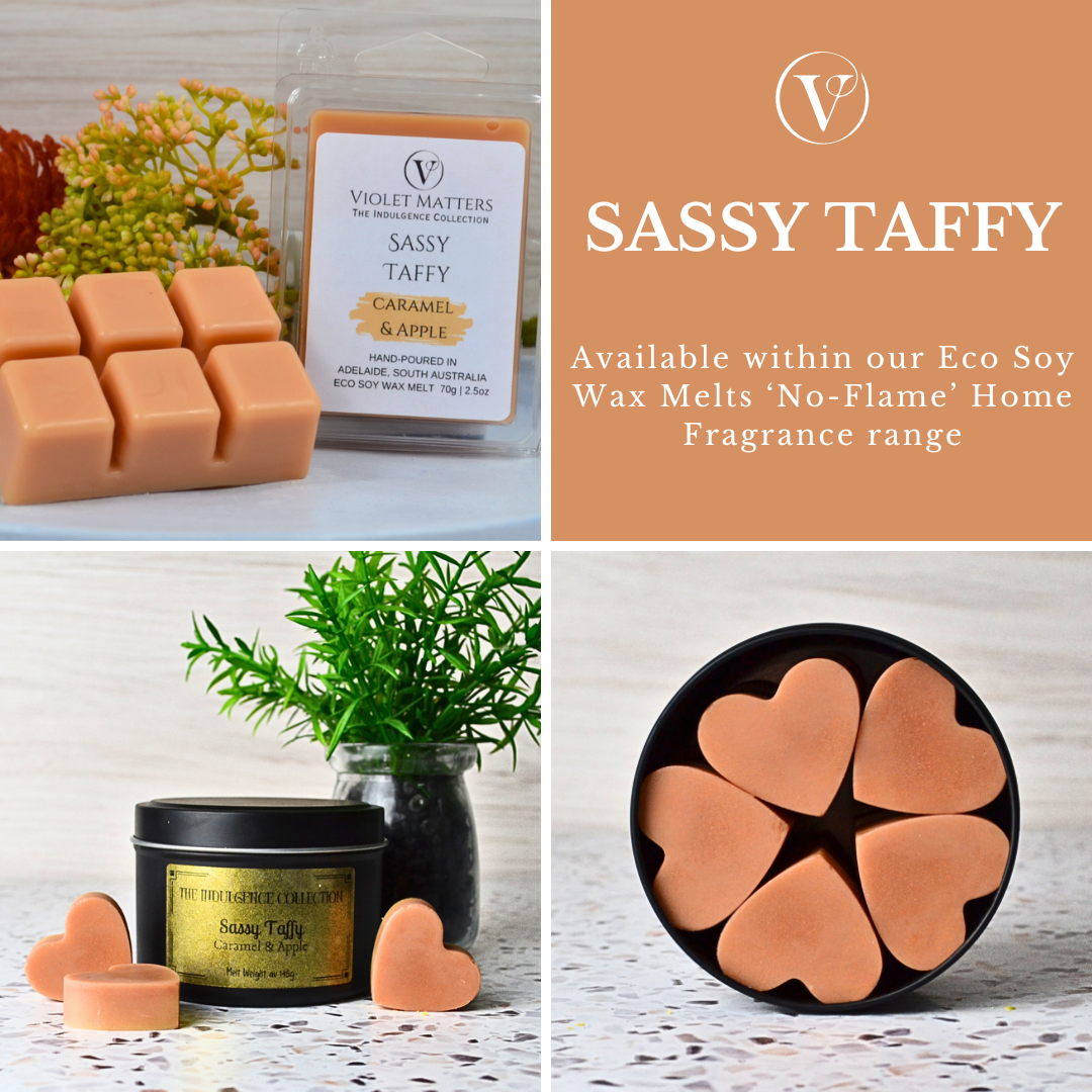 Sassy Taffy: Caramel & Apple - Eco Soy Wax Melt Tin