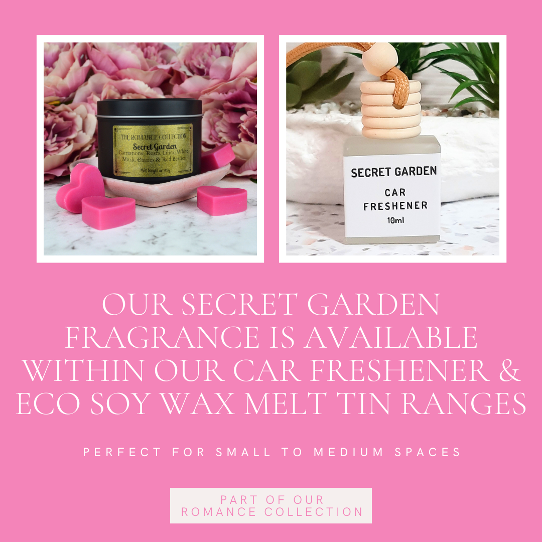 Secret Garden: Carnations, Roses, Lilies, Irises, Daisies, Berries & White Musk - Car Freshener