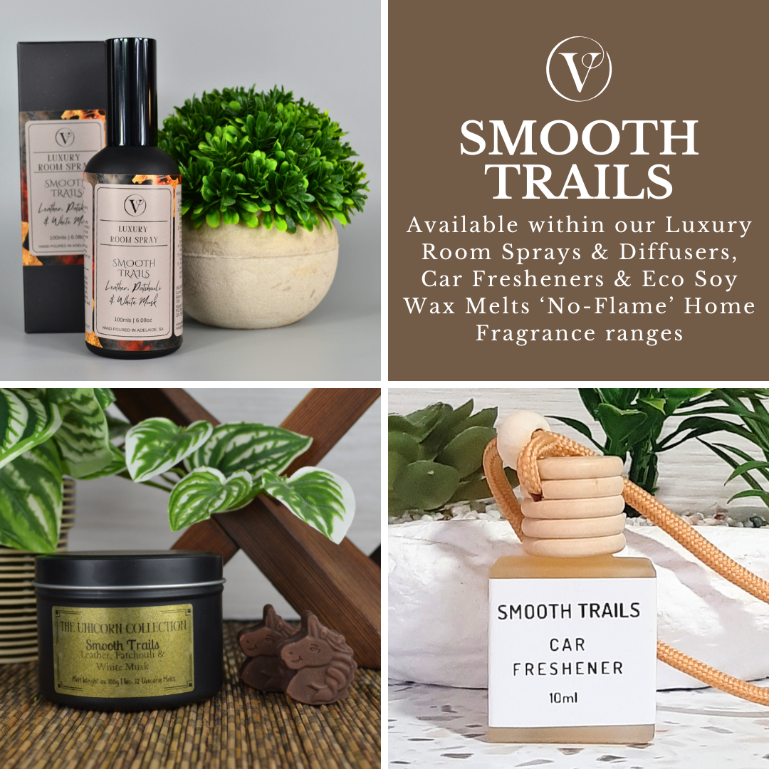 Smooth Trails: Leather, Patchouli & White Musk - 100ml Room Spray