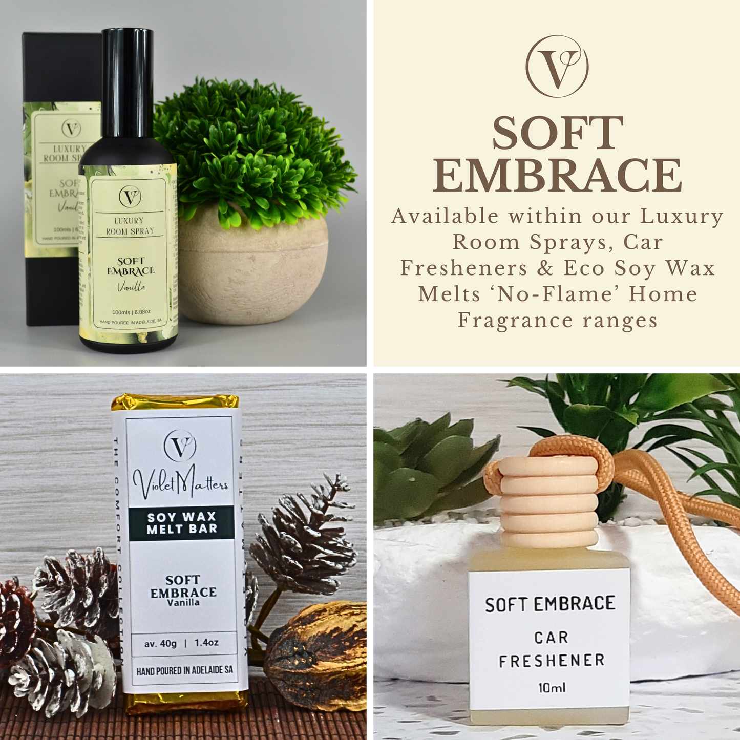 Soft Embrace: Vanilla - Eco Soy Wax Melt Bar