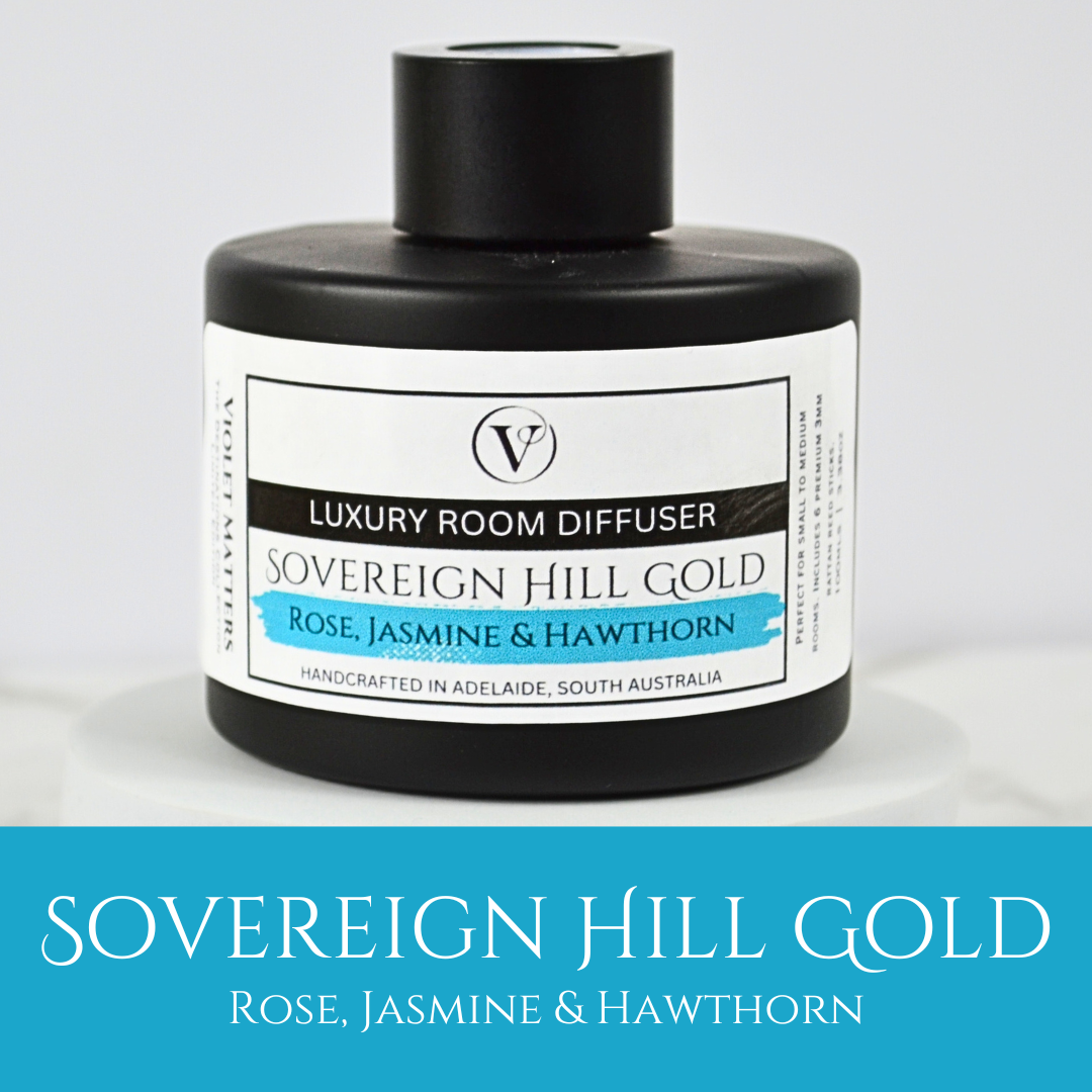 Sovereign Hill Gold: Rose, Jasmine & Hawtorn - 100ml Room Diffuser