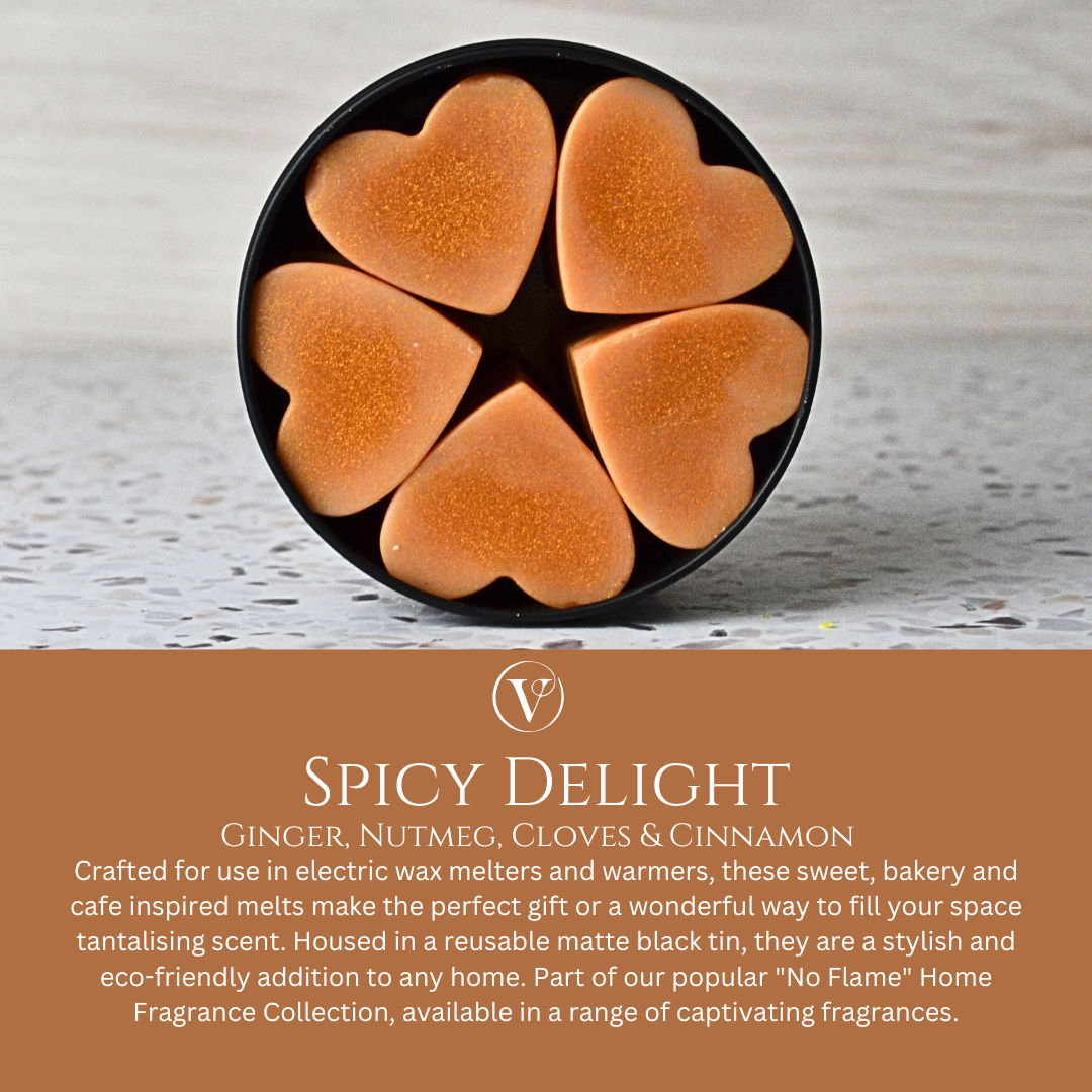 Spicy Delight: Ginger, Nutmeg, Cloves & Cinnamon - Eco Soy Wax Melt Tin