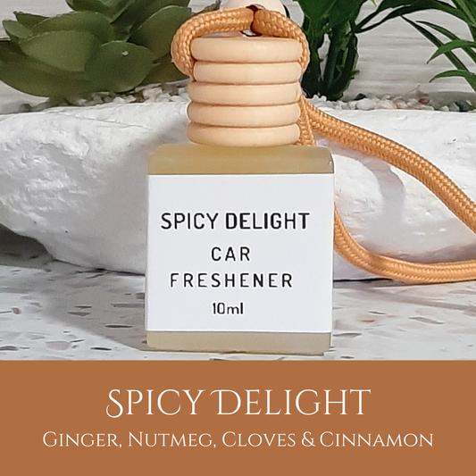 Spicy Delight: Ginger, Nutmeg, Cloves & Cinnamon - Car Freshener