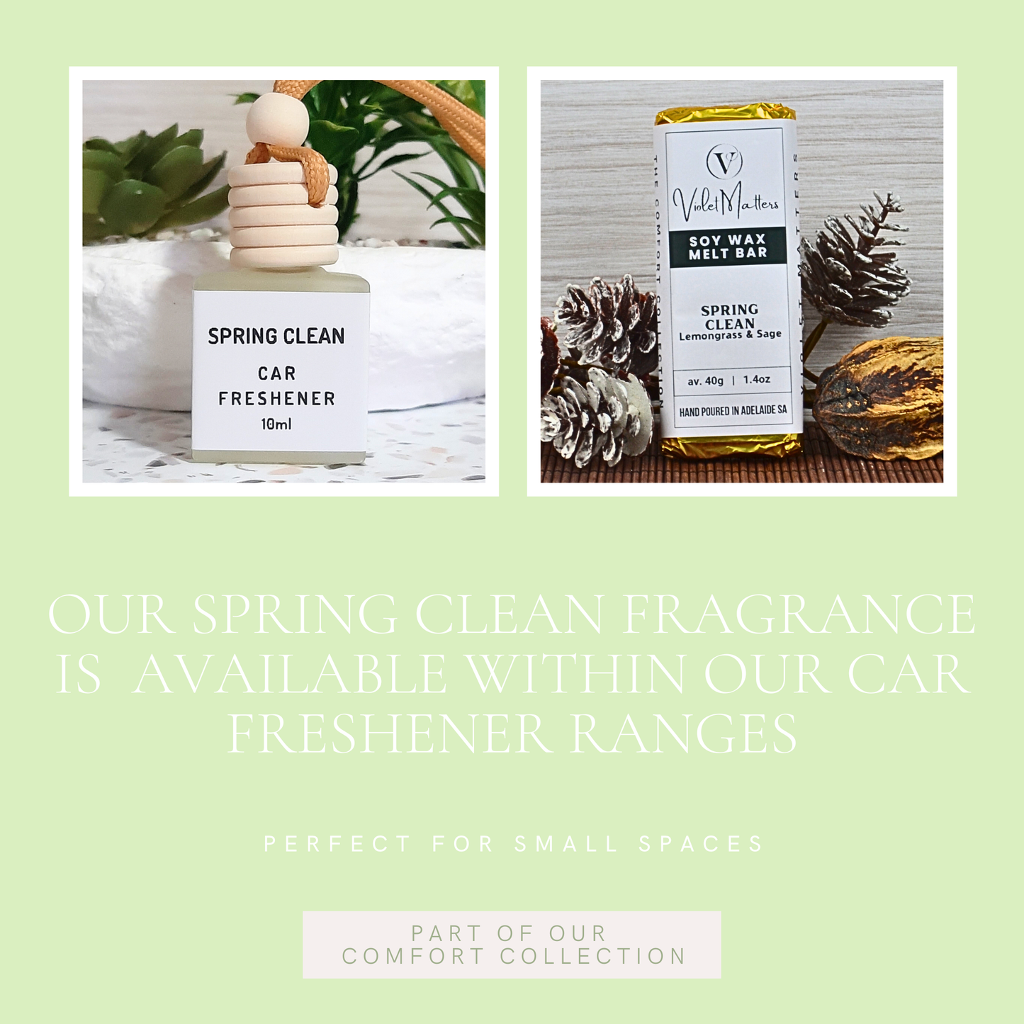 Spring Clean: Lemongrass & Sage - Eco Soy Wax Melt Bar