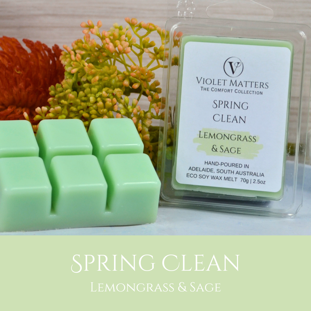 Spring Clean: Lemongrass & Sage - Eco Soy Wax Melt