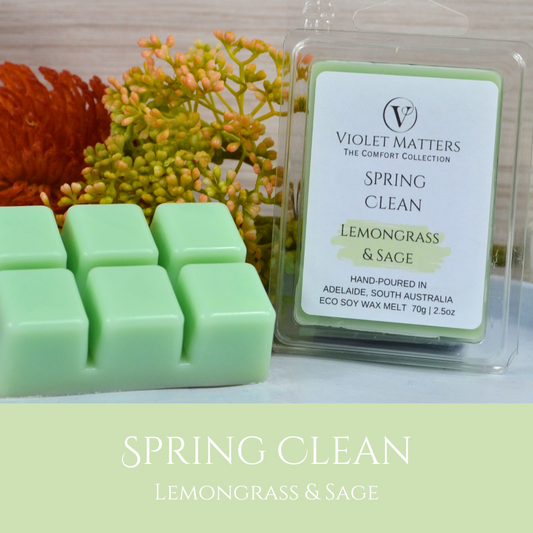 Spring Clean: Lemongrass & Sage - Eco Soy Wax Melt