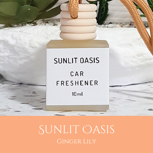 Sunlit Oasis: Ginger Lily - Car Freshener