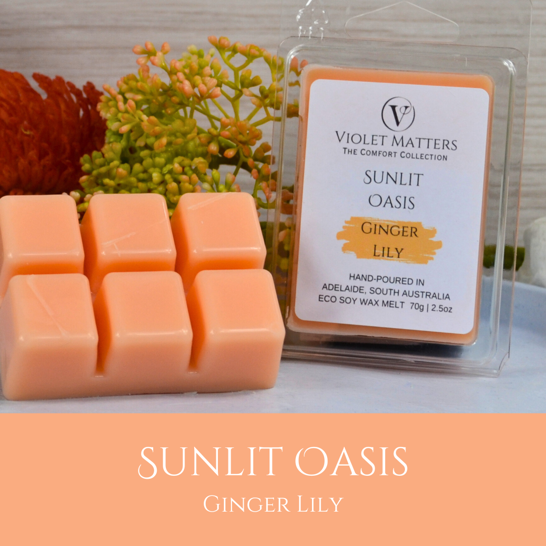 Sunlit Oasis: Ginger Lily - Eco Soy Wax Melt