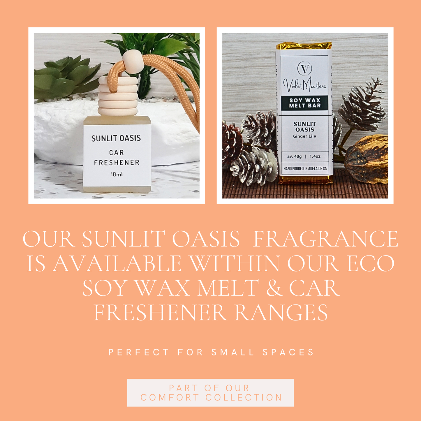 Sunlit Oasis: Ginger Lily - Eco Soy Wax Melt Bar