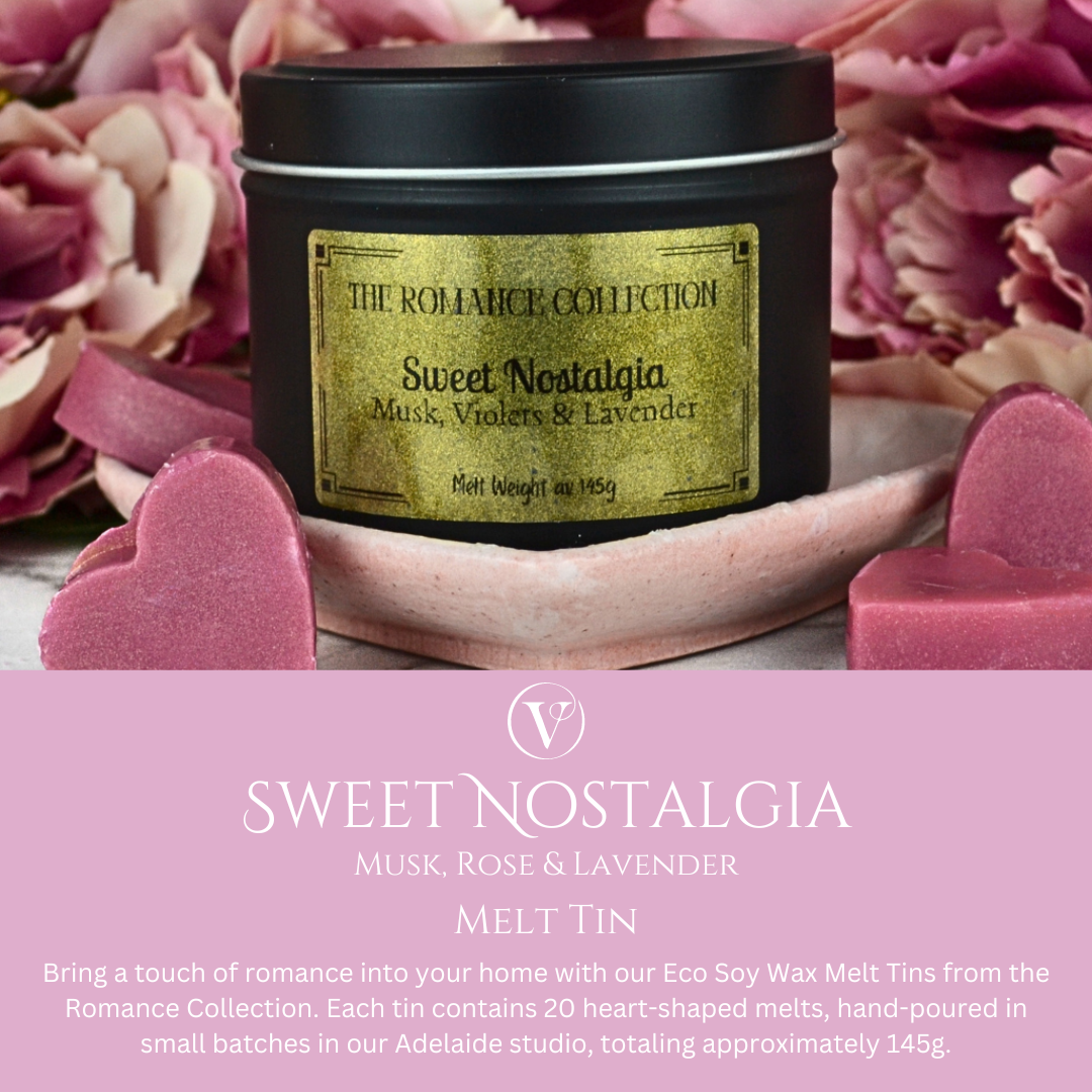 Sweet Nostalgia: Musk, Violets & Lavender - Eco Soy Wax Melt Tin