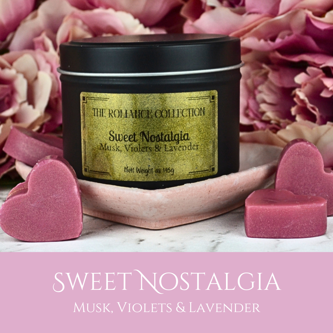 Sweet Nostalgia: Musk, Violets & Lavender - Eco Soy Wax Melt Tin