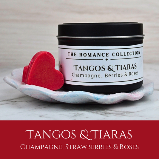 Tangos & Tiaras: Champagne & Strawberries - Eco Soy Wax Melt Tin
