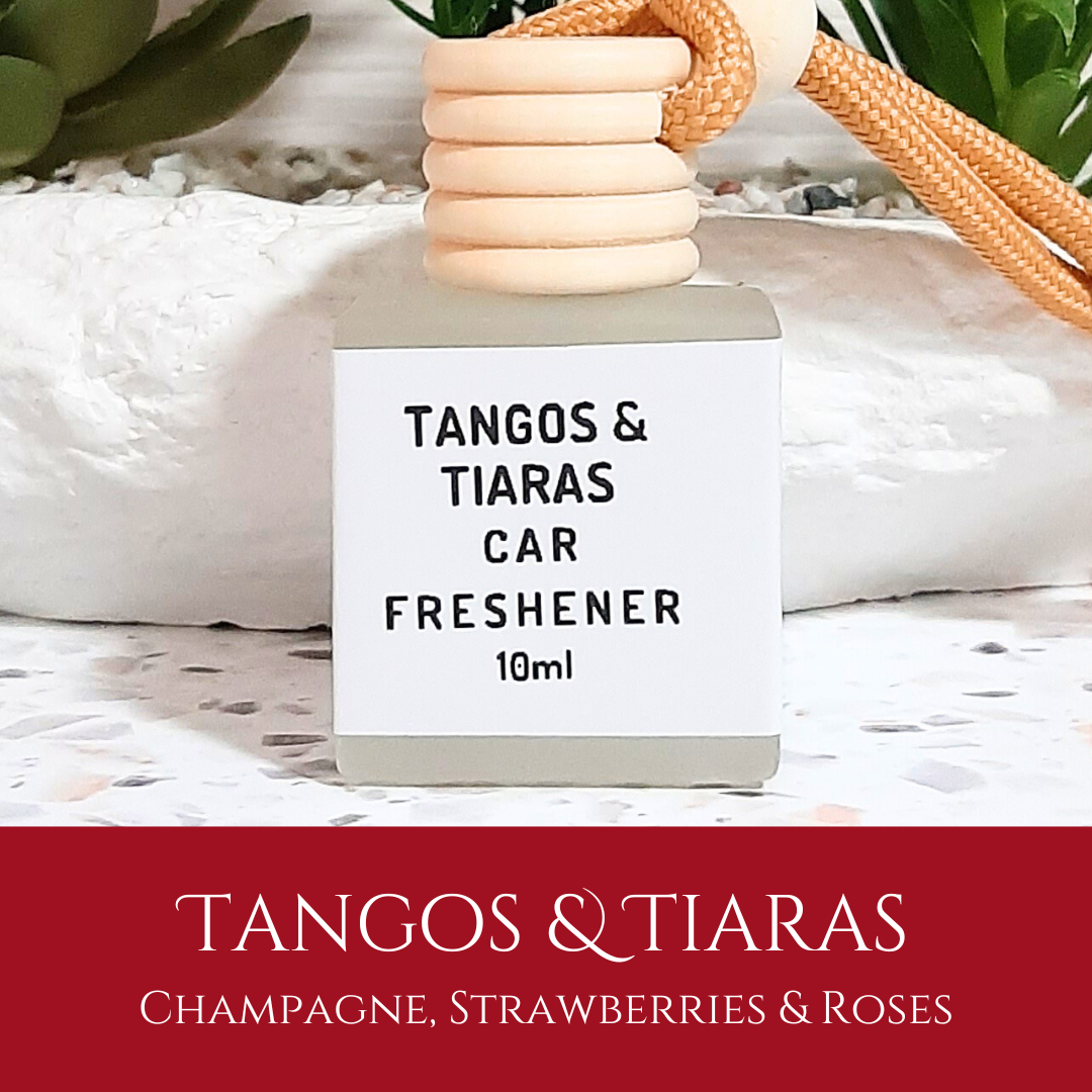 Tangos & Tiaras: Champagne, Strawberries & Roses - Car Freshener