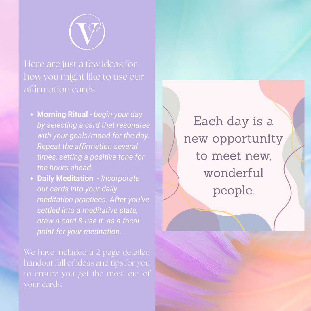 Printable Affirmation Card Set - Digital Download PDF - Loneliness