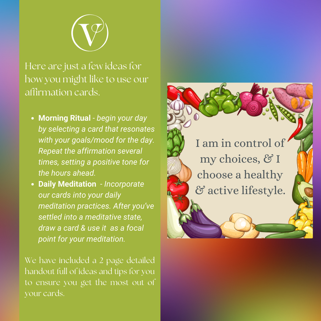 Printable Affirmation Card Set - Digital Download PDF - Weight Loss Journey Inspiration & Motivation