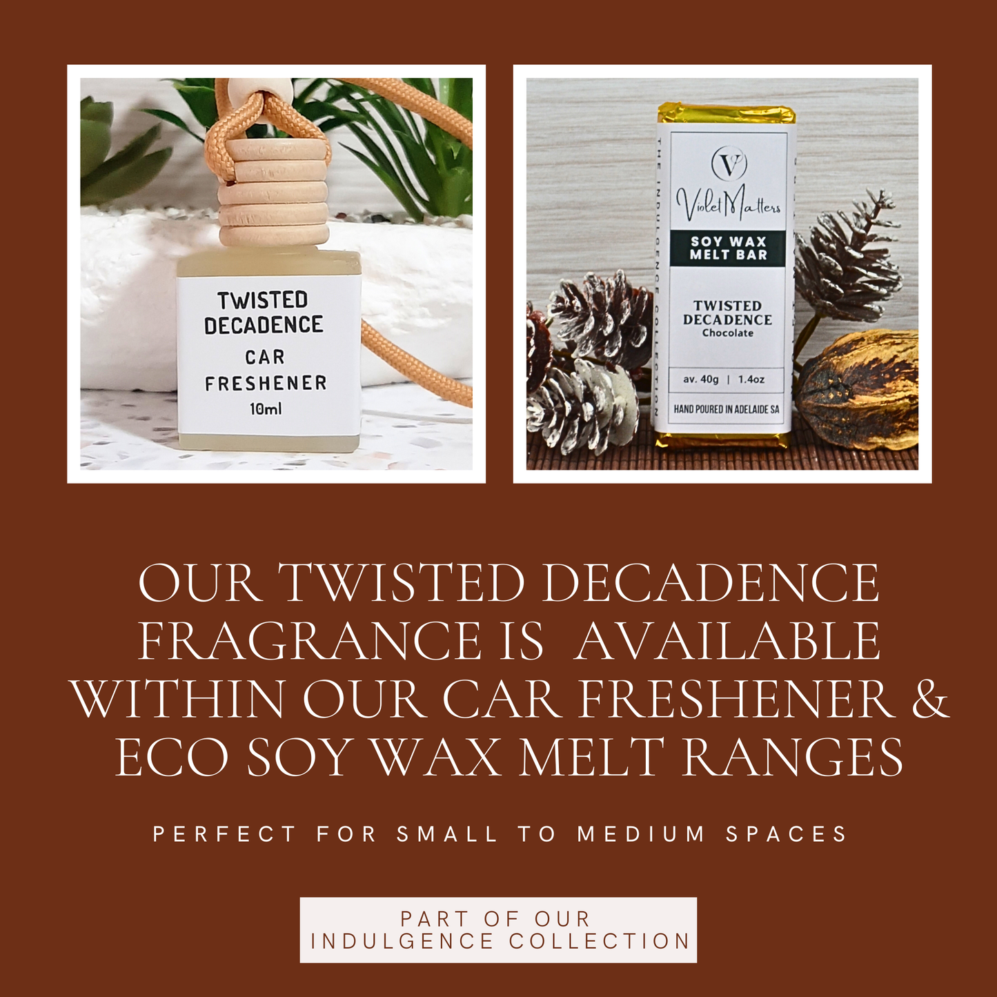 Twisted Decadence: Chocolate - Eco Soy Wax Melt Bar