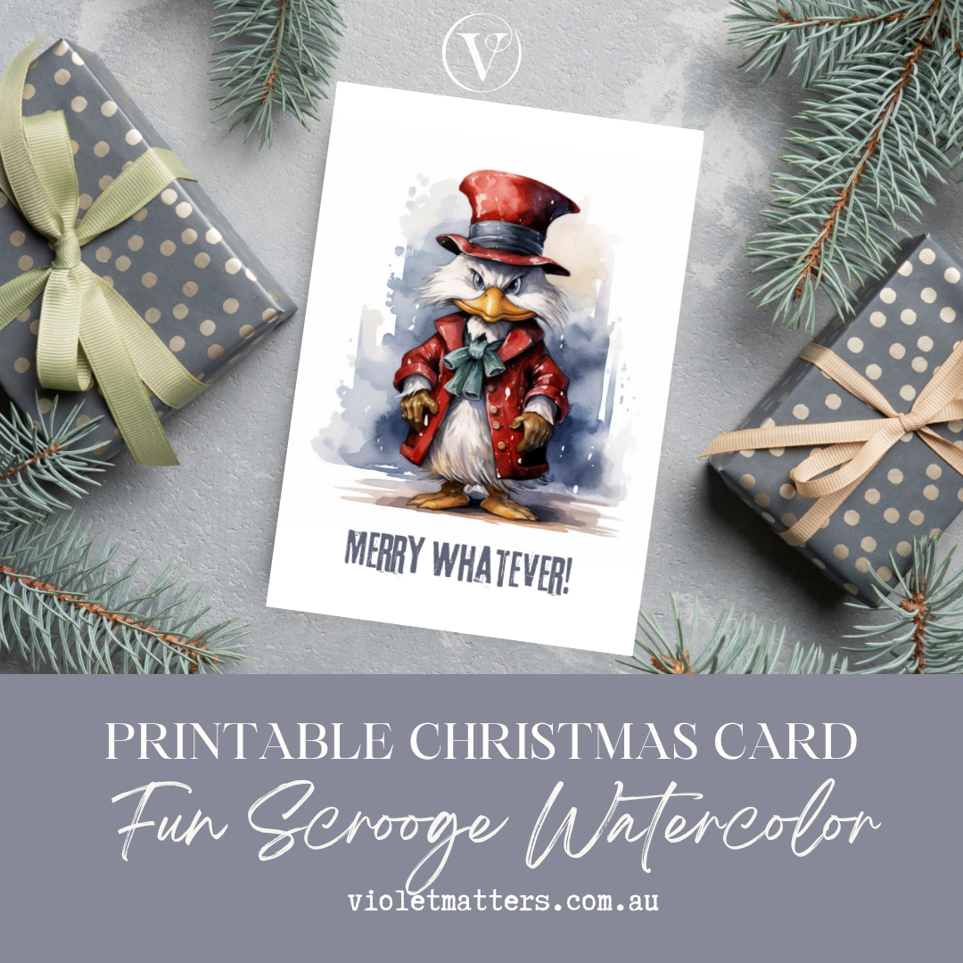 Embrace the Grump - Printable Anti-Christmas A5 Card