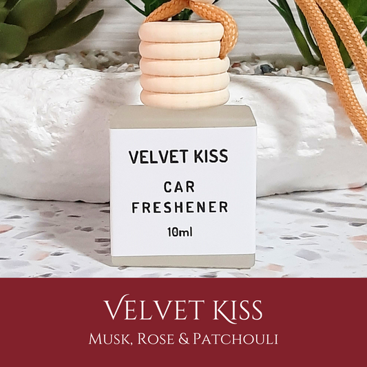 Velvet Kiss: Musk, Rose & Patchouli - Car Freshener