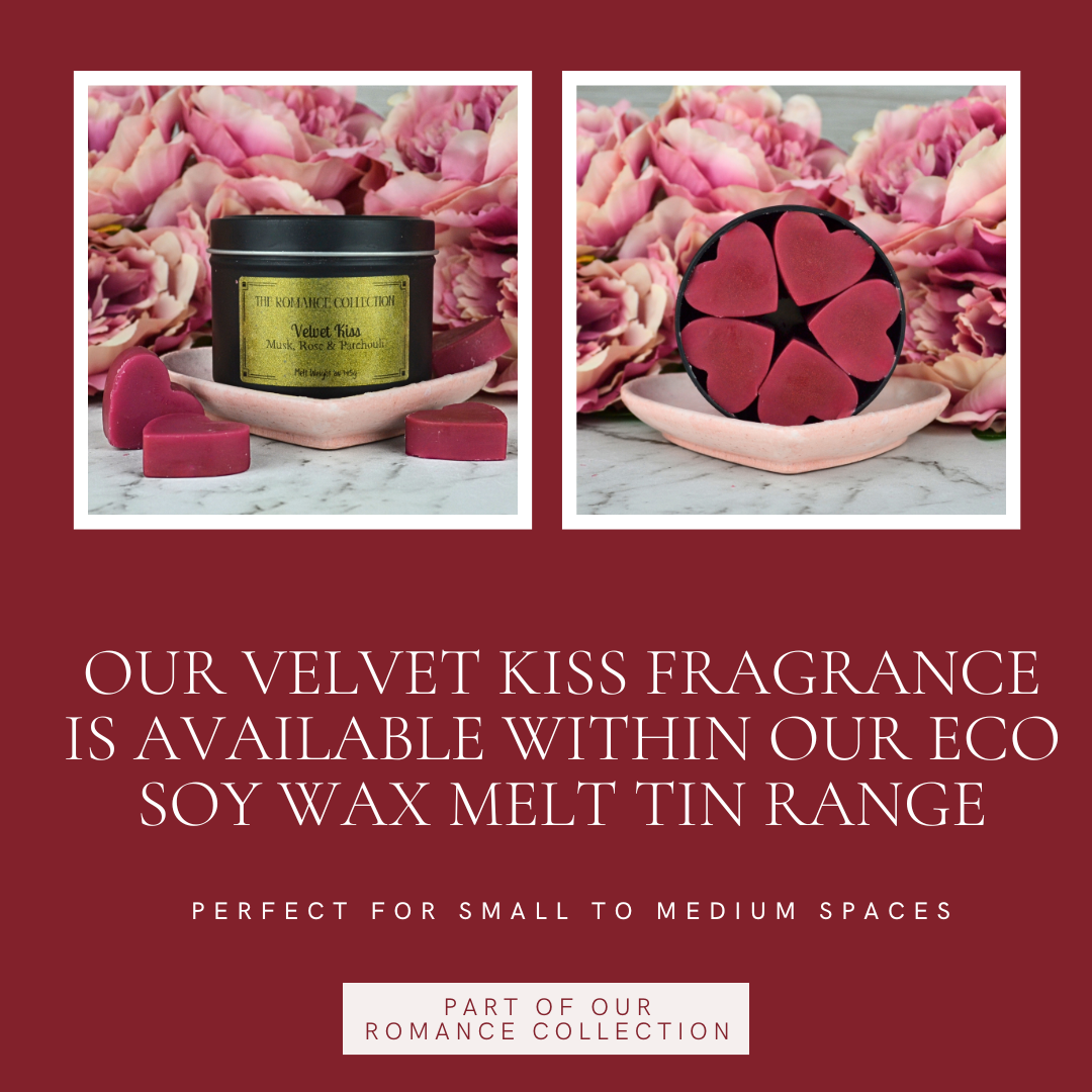 Velvet Kiss: Musk, Roses & Patchouli - Eco Soy Wax Melt Tin