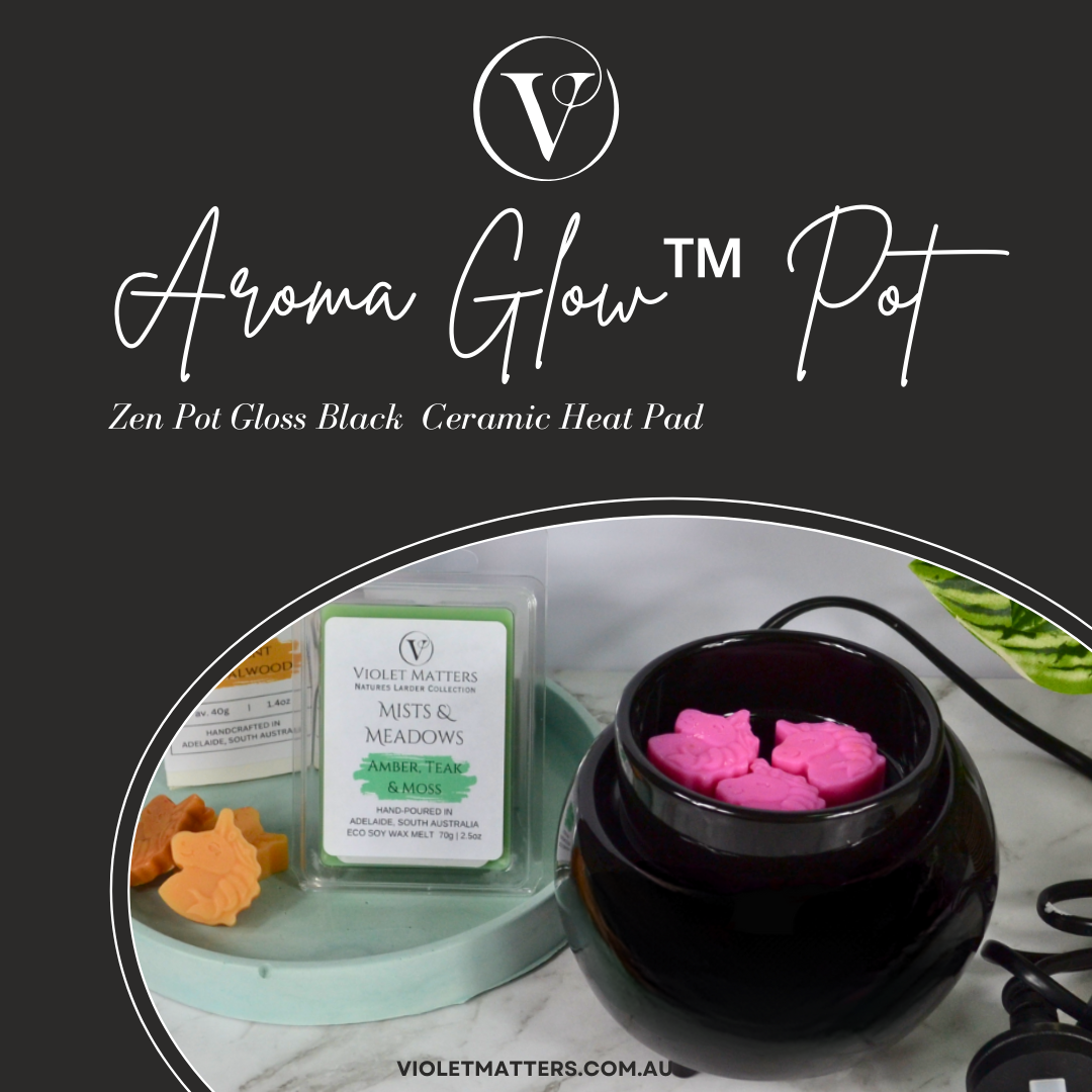 Zen Pot Glose Black - Heat Pad - Aroma Glow™
