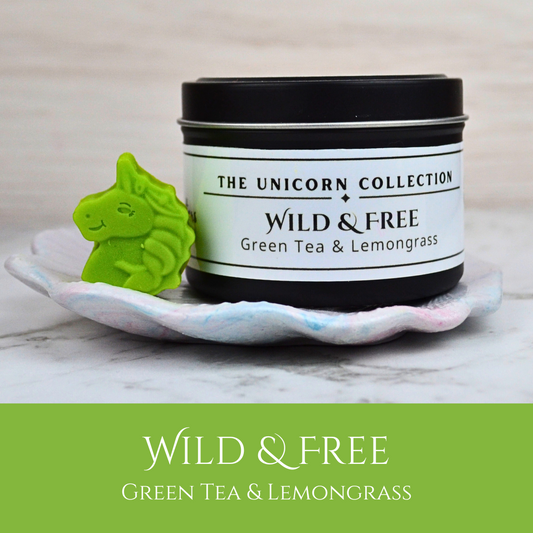 Wild & Free: Green Tea & Lemongrass - Eco Soy Wax Melt Tin