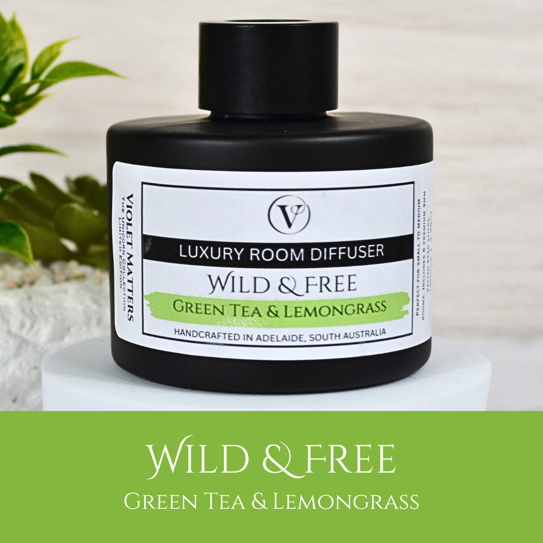 Wild and Free: Green Tea & Lemongrass - 100ml Room Diffuser