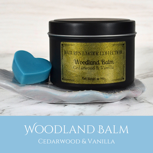 Woodland Balm: Cedarwood & Vanilla - Eco Soy Wax Melt Tin