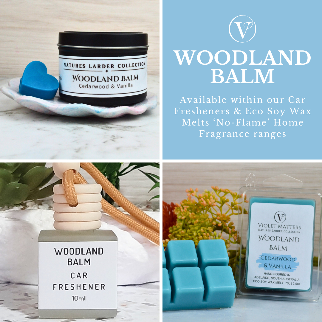 Woodland Balm: Cedarwood & Vanilla - Eco Soy Wax Melt Tin