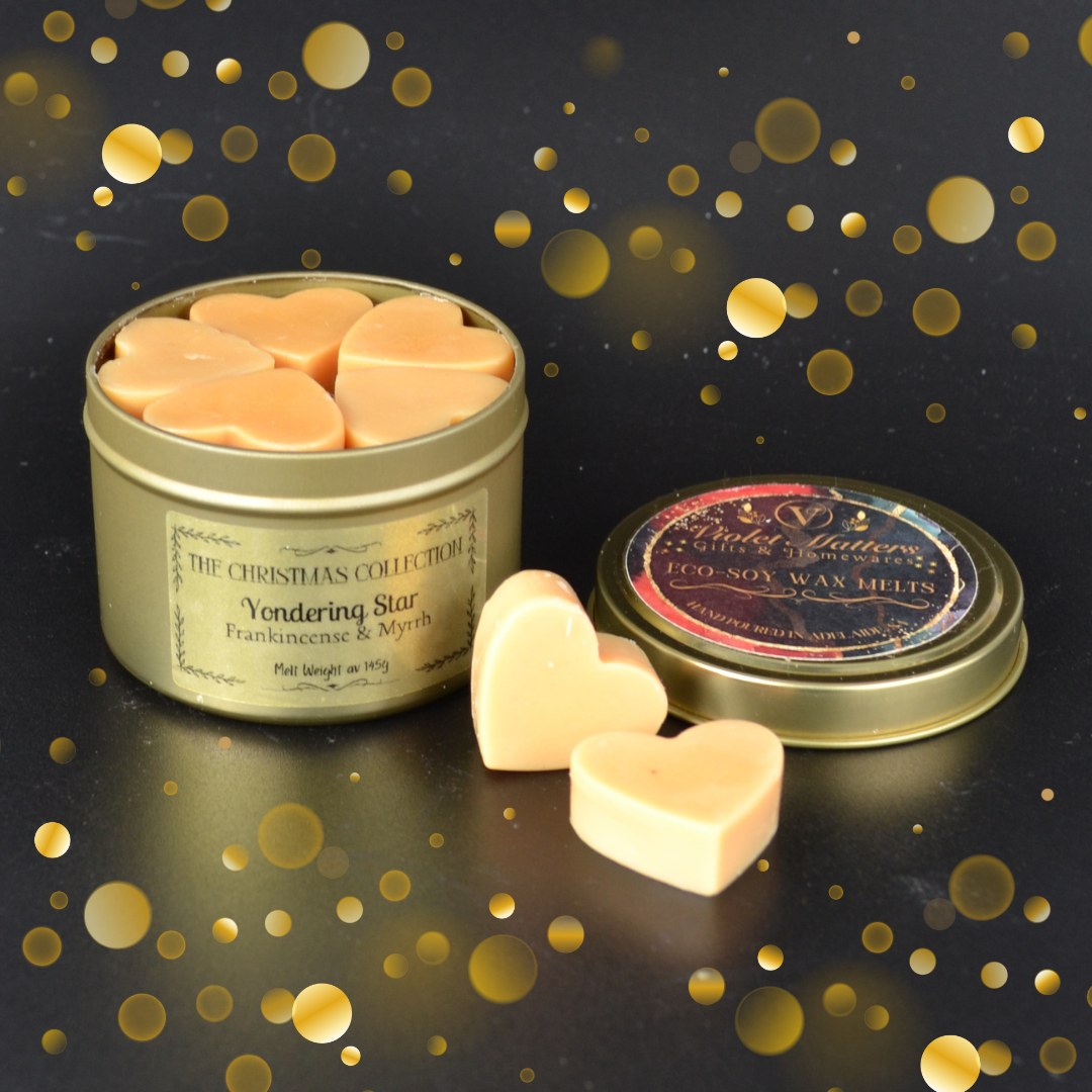 Yondering Star: Frankincense & Myrrh - Eco Soy Christmas Melt Tin