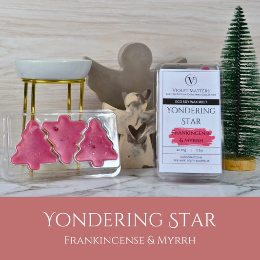 Yondering Star: Frankincense & Myrrh - Eco Soy Christmas Wax Melt