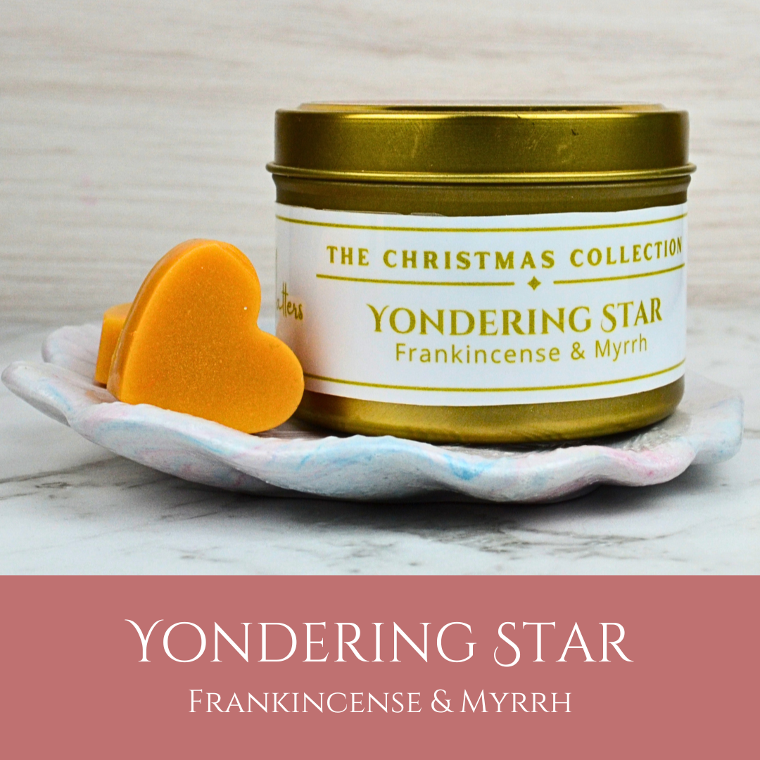 Yondering Star: Frankincense & Myrrh - Eco Soy Christmas Melt Tin